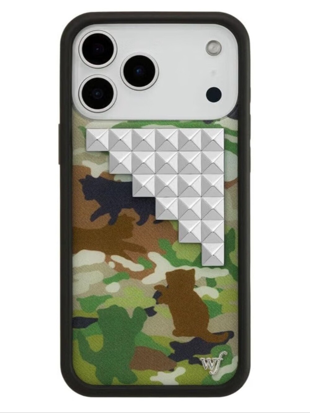 Wildflower Cat Camo Stud iPhone 17 Pro Max Phone Case, NWT
